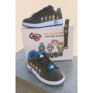 Labubu Çocuk Spor Ayakkabı + Akıllı Kol Saati Hediyeli 🎁✨ | Renkli ve Eğlenceli Tasarım