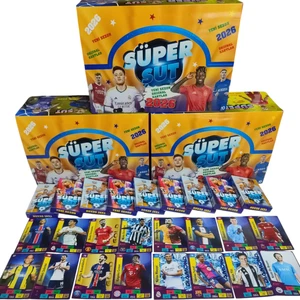 Süper Şut 2026 Yeni Sezon Futbolcu Kartları 10 Mini Kutu Toplam 60 Adet Hediye Paketli Oyun Kağıtları