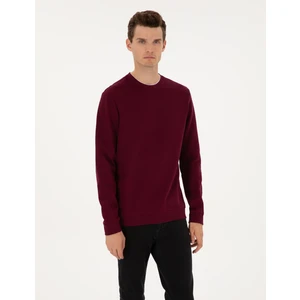 Pierre Cardin Erkek Bordo Regular Fit Sweatshirt 50311649-VR177