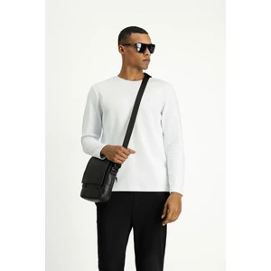 Bisiklet Yaka Regular Fit Pamuklu Sweatshirt