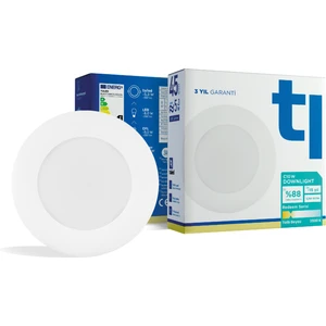 Redeem C10W Downlight, Titreşimsiz, Göz Konforu, Tekli, 597 Lümen, Tatlı Beyaz, 3500 Kelvin