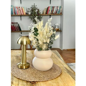 Dekoratif Kuru Çiçek Buketi, Aranjmanı, Pamuk Otu, Vazoluk, Dekorasyon (Vazosuz)