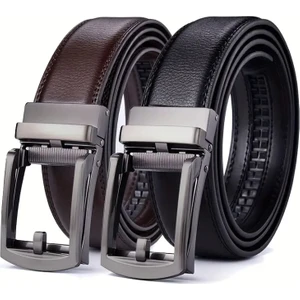 2 Adet Otomatik Tokalı Deliksiz Erkek Kemeri