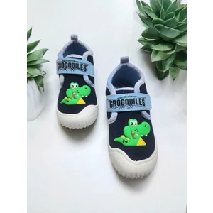 Tam Ortopedik Cırtlı Ayarlanabilir Kaymaz Taban Timsah Figürlü Kreş Anaokulu Ev Panduf