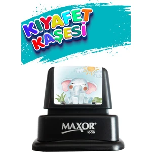 Kıyafet Kaşesi Fil Temalı Öğrenci Kaşesi / Kıyafet Etiketi / Kumaş Kıyafet Kaşesi