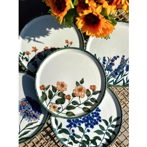 Flower Garden 6 Kişilik Porselen Servis Tabağı 24CM 04PPO000225