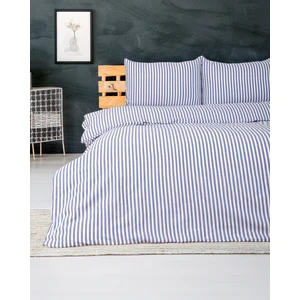 Mirvona Home Çizgili Tek Kişilik Lastikli Çarşaflı Nevresim Takımı