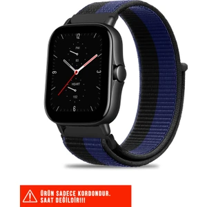 Amazfit Gts / Gts 2 / Gts 2e / Gts 2mini / Gt S3 / Gt S4 Mini Uyumlu Hasır Örgü Cırtlı Kordon 20MM