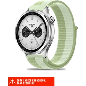 Amazfit Pace / Gtr 2 / Gtr 2e / Gtr 3 / Gtr 3 Pro / Gtr 47MM Uyumlu Hasır Örgü Cırtlı Kordon 22MM