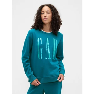 Kadın Mavi Gap Logo Crewneck Sweatshirt