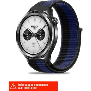 Amazfit Pace / Gtr 2 / Gtr 2e / Gtr 3 / Gtr 3 Pro / Gtr 47MM Uyumlu Hasır Örgü Cırtlı Kordon 22MM