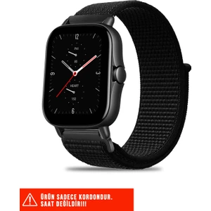 Amazfit Gts / Gts 2 / Gts 2e / Gts 2mini / Gt S3 / Gt S4 Mini Uyumlu Hasır Örgü Cırtlı Kordon 20MM