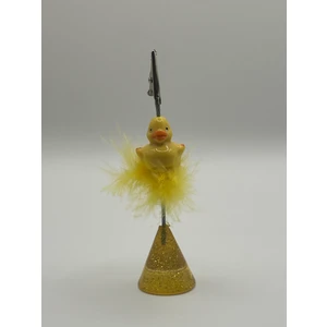 Kenz Design Tüylü Sarı Ördek Tasarımlı Masaüstü Not Tutucu – Yaylı & Klipsli Dekoratif Notluk