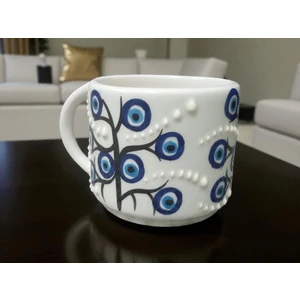 Seramik El Yapımı Nazar Ağacı Kupa