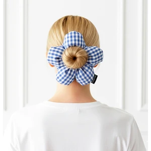 Woody Cord Scrunchies Içi Dolgulu Lastikli Büyük Boy Çiçek Model Saç Tokası