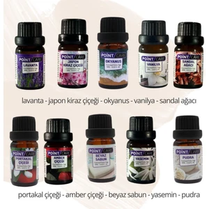 Poınt Care Kokulu Esansiyel Uçucu Yağ 10 Adet, Aromatik Çamaşır Kurutma Topu, Buhurdanlık Kokusu