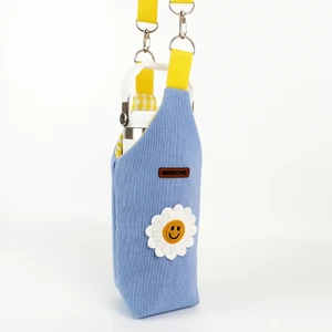 El Yapımı U Model Çiçek Matara Termos Kılıfı  Iceflow 0,89