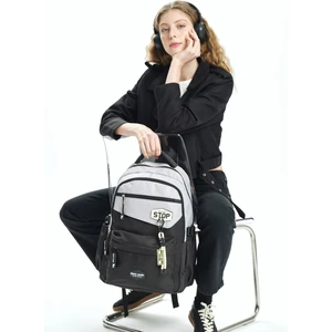 Pierre Cardin 18823 Okul Çantası  Suya Dayanıklı Çok Bölmeli