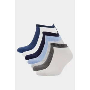 Kadın Rahat Lastikli 7'li Pamuklu Patik Çorap F5656AXNS