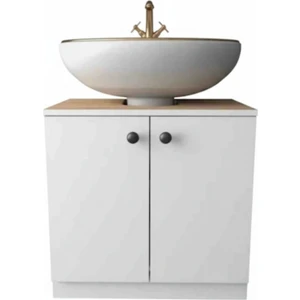 Ayaklı Lavabo Için Dolap Raf Düzenleyici 2 Kapaklı Lavabo Banyo Dolabı RZ64*42