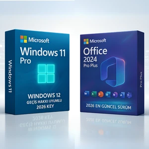 Windows 11 Pro + Office 2026/2024 Pro Plus Key Windows 12 Geçiş Hakkı Uyumlu | Orijinal Lisans ile Güvenli Etkinleştirme