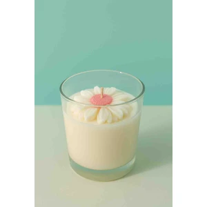 Papatya çiçeği dekoratif mum bardak