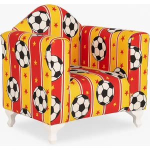 Taraftar Çocuk Koltuğu Futbol Temalı Sarı Kırmızı Ayaklı  0-6 Yaş