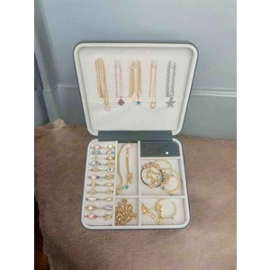 Büyük Boy Takı Kutusu 27X24 | Zarif ve Çok Bölmeli Mücevher Organizeri