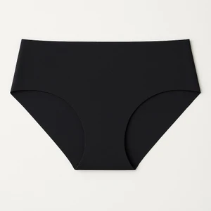 Kadın Cotton Micro Lazer Kesim Dikişsiz Slip Pamuklu– Siyah Beyaz Ten Külot