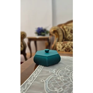 Modern Tasarımlı Kapaklı Takı ve Aksesuar Kutusu – 3D Dekoratif Saklama Kutusu