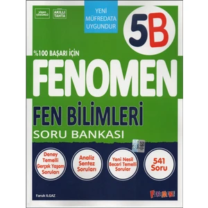 Fenomen Yayınları 5b Fen Bilimleri Soru Bankası