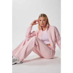 Kadın Lexi Içi Polarlı Şeritli Pembe Alt Üst Eşofman Takımı