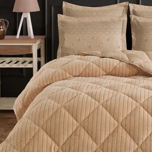 Striped Jakarlı Wellsoft Tek Kişilik Uyku Seti Lastikli Çarşaflı 3 Parça