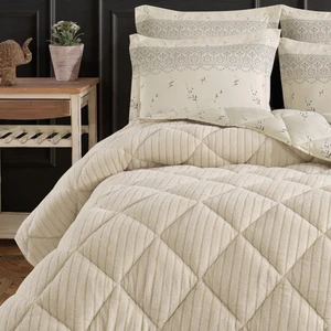 Striped Jakarlı Wellsoft Tek Kişilik Uyku Seti Lastikli Çarşaflı 3 Parça