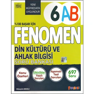 Fenomen 6.sınıf 6AB Din Kültürü ve Ahlak Bilgisi Soru Bankası