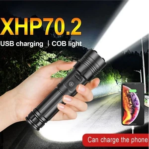 Hasuba Hs-45 Güçlü LED El Feneri Yüksek Güç Işık Şarj Edilebilir Taktik El Feneri Kamp