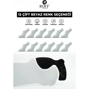 Roff Bambu Erkek Sneaker Spor Patik Çorap Dikişsiz 12’li Paket