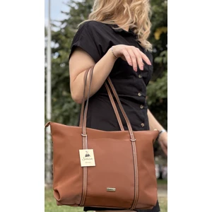 Kadın Şeritli Shopper El ve Omuz Çantası
