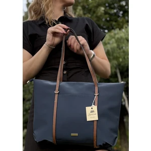 Kadın Şeritli Shopper El ve Omuz Çantası