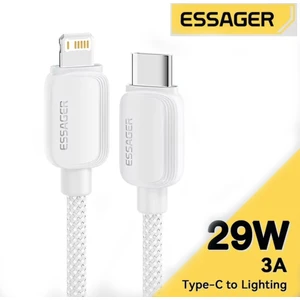 2-Metre 29W Pd CE/FC/ROHS Lisanslı Type-C To iphone Lightning Süper Hızlı Şarj ve Data Kablosu Örgülü Sağlam