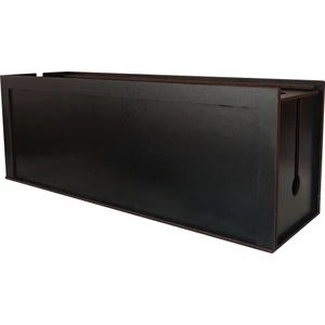 Siyah Kablo Kutusu 40X12X14 cm Kablo Priz Düzenleyici Organizer (Çift Yüz) (Özel Kutusunda)