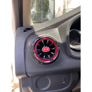 Fiat Fiorino Uyumlu RS Kırmızı Havalandırma Menfezi 4 adet – HM1002-4