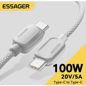 2-Metre 100W CE/FC/ROHS Lisanslı Type-C To Type-C Pd 5A Süper Hızlı Şarj Kablosu Örgülü Sağlam İphone 15/16 Serisi Samsun Xiaomi Huawei Oppo Macbook İPad
