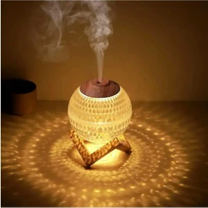 Hava Nemlendirici Buhar Makinesi Hava Nemlendirici Difüzör Gece Lambası Ful LED 350 ml