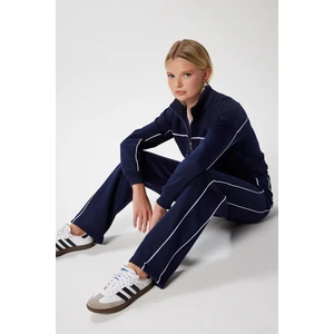 Kadın Lexi Içi Polarlı Şeritli Lacivert Alt Üst Eşofman Takımı