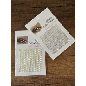 2 Adet Inci Taşlı Yapıştırma Tırnak Saç Makyaj Stickerı  Yüz Taşı Yapışkanı Taş Sticker