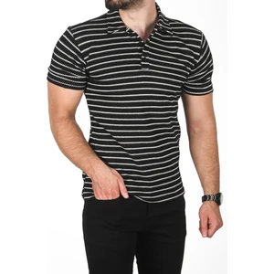 Slim Fit Nefes Alan Pamuklu Polo Yaka Tişört Dar Kesim Örme Kumaş Tişört 2501207