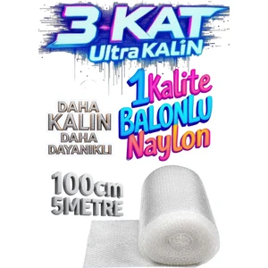 100 cm x 5 Metre Balonlu Naylon Patpat Eşya Taşıma Koruma Havalı Naylon