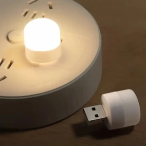 Taşınabilir Mini USB LED Sarı Gün Işığı Tasarruflu USB Kitap Okuma Gece Lambası-Masa Lambası 2 Adet