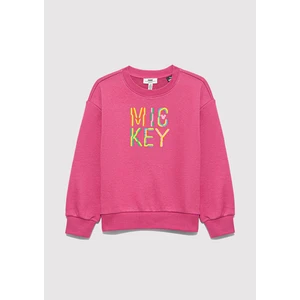 Mickey Baskılı Pembe Sweatshirt 7S10142-71085